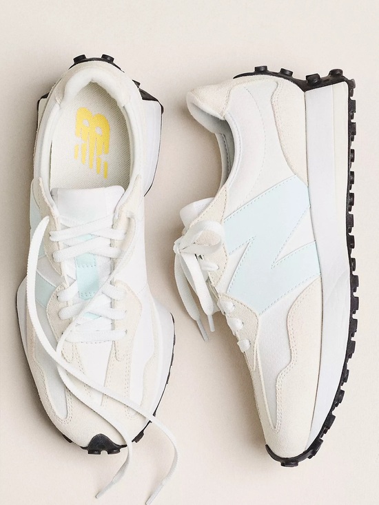 New Balance Shoes - New Balance 327 Sneakers white glint blue